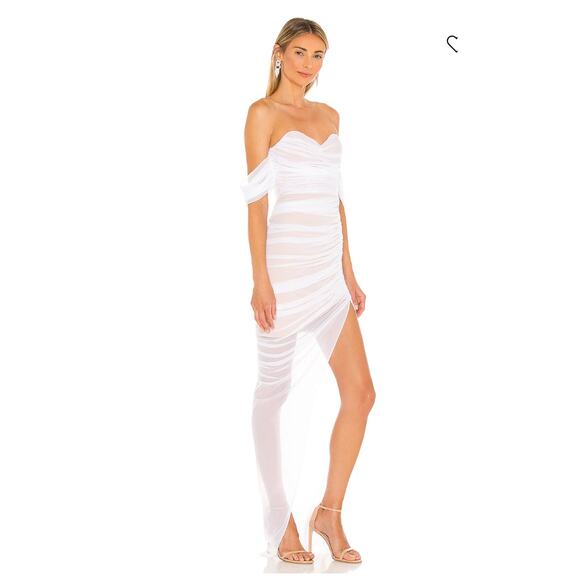 Nookie x REVOLVE Dita Mesh Gown in White XS - Picture 2 of 9
